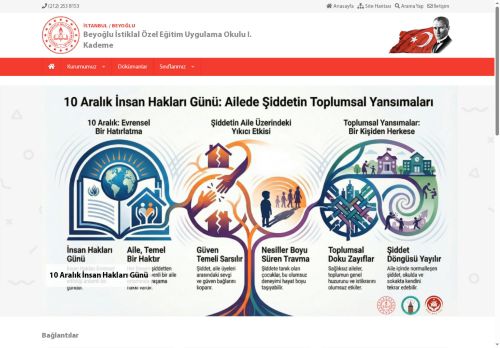 İSTANBUL / BEYOĞLU - Beyoğlu İstiklal Özel Eğitim Uygulama Okulu I. Kademe