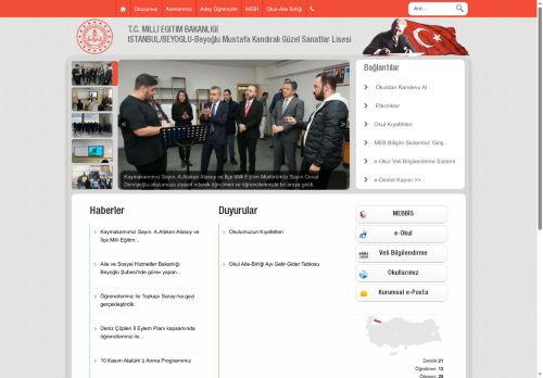 İSTANBUL / BEYOĞLU - Beyoğlu Mustafa Kandıralı Güzel Sanatlar Lisesi