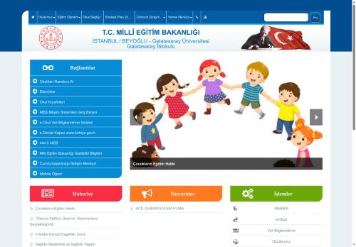 İSTANBUL / BEYOĞLU - Galatasaray Üniversitesi Galatasaray İlkokulu