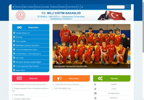 İSTANBUL / BEYOĞLU - Galatasaray Üniversitesi Galatasaray Ortaokulu