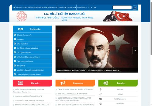 İSTANBUL / BEYOĞLU - Güner Akın Anadolu İmam Hatip Lisesi