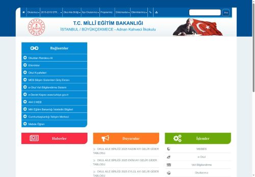 İSTANBUL / BÜYÜKÇEKMECE - Adnan Kahveci İlkokulu