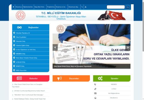 İSTANBUL / BEYOĞLU - Şehit Öğretmen Neşe Alten Ortaokulu