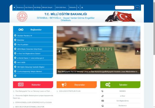 İSTANBUL / BEYOĞLU - Veysel Vardal Görme Engelliler Ortaokulu