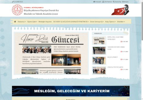 İSTANBUL / BÜYÜKÇEKMECE - Büyükçekmece Hayriye Duruk Kız Mesleki ve Teknik Anadolu Lisesi