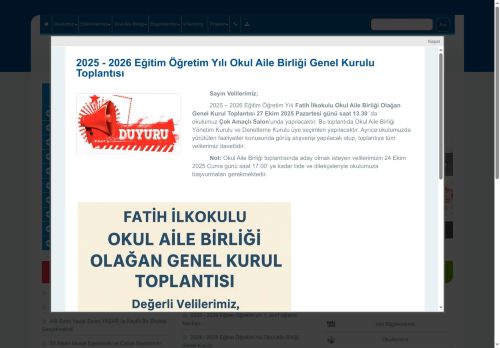 İSTANBUL / SARIYER - Fatih İlkokulu