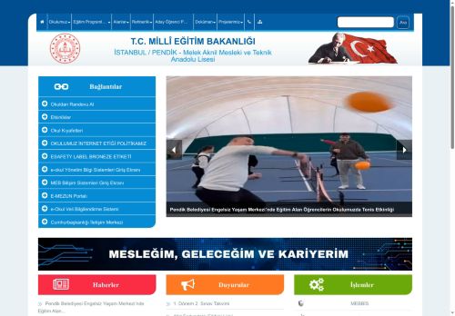 İSTANBUL / PENDİK - Melek Aknil Mesleki ve Teknik Anadolu Lisesi