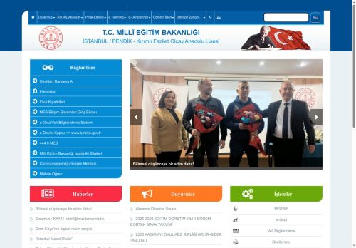 İSTANBUL / PENDİK - Kırımlı Fazilet Olcay Anadolu Lisesi