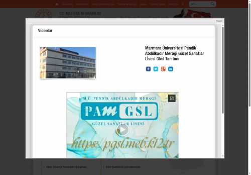 İSTANBUL / PENDİK - Marmara Üniversitesi Abdülkadir Meragi Güzel Sanatlar Lisesi