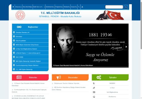 İSTANBUL / PENDİK - Mustafa Kutlu İlkokulu