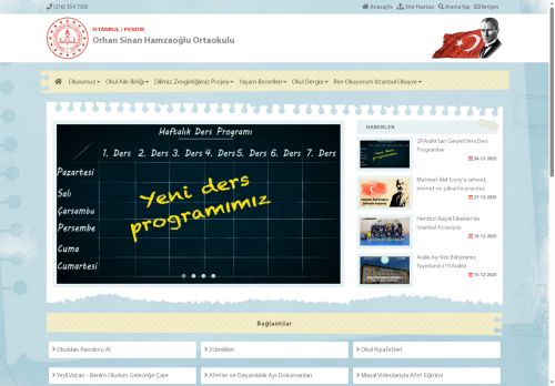 İSTANBUL / PENDİK - Orhan Sinan Hamzaoğlu Ortaokulu