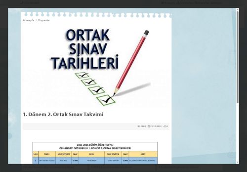 İSTANBUL / PENDİK - Orhangazi Ortaokulu