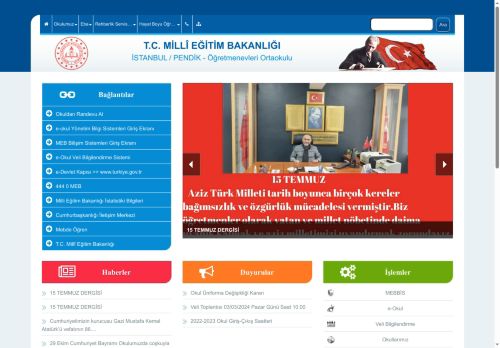 İSTANBUL / PENDİK - Öğretmenevleri Ortaokulu