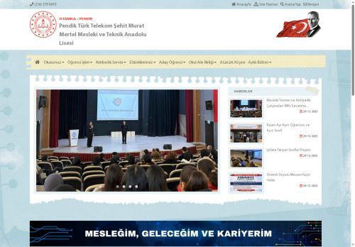 İSTANBUL / PENDİK - Pendik Türk Telekom Şehit Murat Mertel Mesleki ve Teknik Anadolu Lisesi