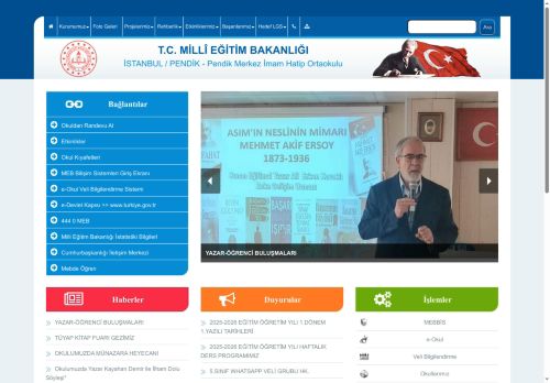 İSTANBUL / PENDİK - Pendik Merkez İmam Hatip Ortaokulu