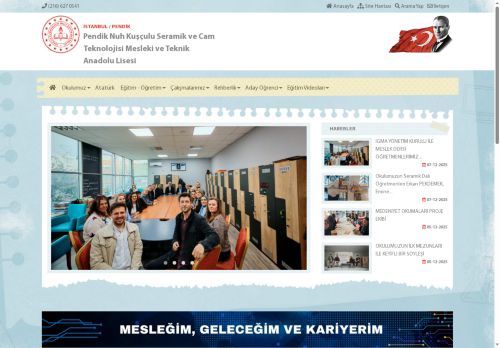 İSTANBUL / PENDİK - Pendik Nuh Kuşçulu Seramik ve Cam Teknolojisi Mesleki ve Teknik Anadolu Lisesi