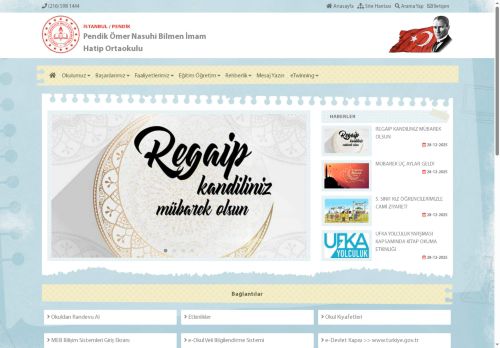 İSTANBUL / PENDİK - Pendik Ömer Nasuhi Bilmen İmam Hatip Ortaokulu