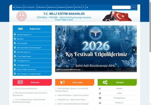 İSTANBUL / PENDİK - Şehit Adil Büyükcengiz Anadolu İmam Hatip Lisesi