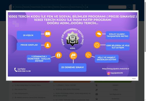 İSTANBUL / PENDİK - Prof.Dr.Muhammet Tayyip Okiç Anadolu İmam Hatip Lisesi