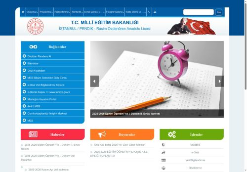 İSTANBUL / PENDİK - Rasim Özdenören Anadolu Lisesi