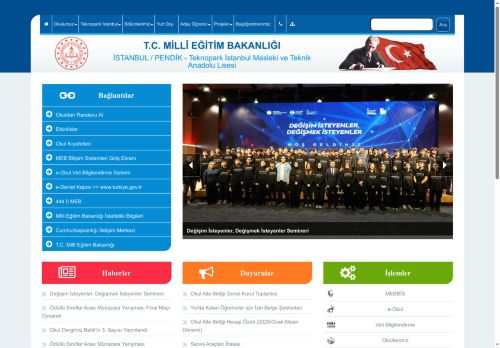 İSTANBUL / PENDİK - Teknopark İstanbul Mesleki ve Teknik Anadolu Lisesi