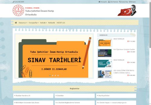 İSTANBUL / PENDİK - Tuba Şehitleri İmam Hatip Ortaokulu