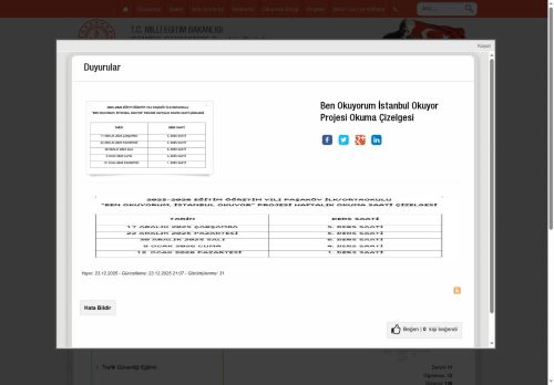 İSTANBUL / SANCAKTEPE - Paşaköy İlkokulu