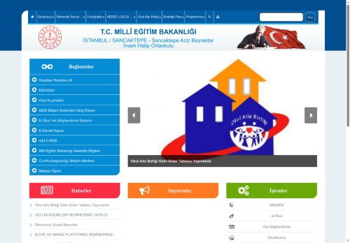 İSTANBUL / SANCAKTEPE - Sancaktepe Aziz Bayraktar İmam Hatip Ortaokulu