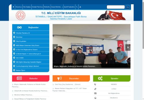 İSTANBUL / SANCAKTEPE - Sancaktepe Fatih Borsa İstanbul Anadolu Lisesi