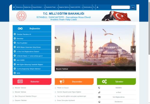 İSTANBUL / SANCAKTEPE - Sancaktepe Musa Efendi Anadolu İmam Hatip Lisesi