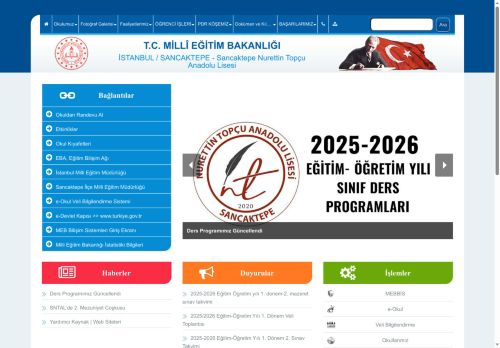 İSTANBUL / SANCAKTEPE - Sancaktepe Nurettin Topçu Anadolu Lisesi