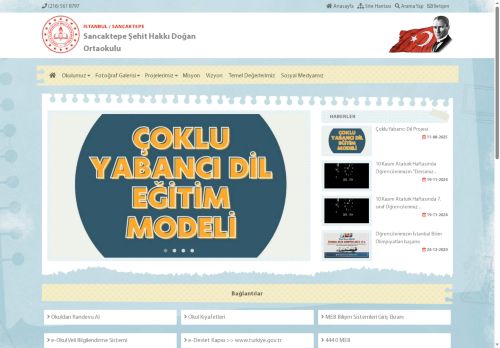 İSTANBUL / SANCAKTEPE - Sancaktepe Şehit Hakkı Doğan Ortaokulu