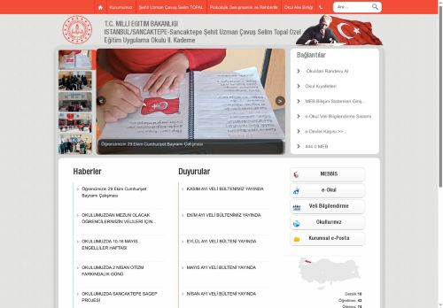 İSTANBUL / SANCAKTEPE - Sancaktepe Şehit Uzman Çavuş Selim Topal Özel Eğitim Uygulama Okulu II. Kademe