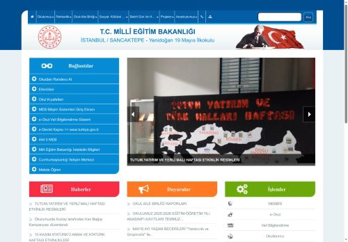 İSTANBUL / SANCAKTEPE - Yenidoğan 19 Mayıs İlkokulu