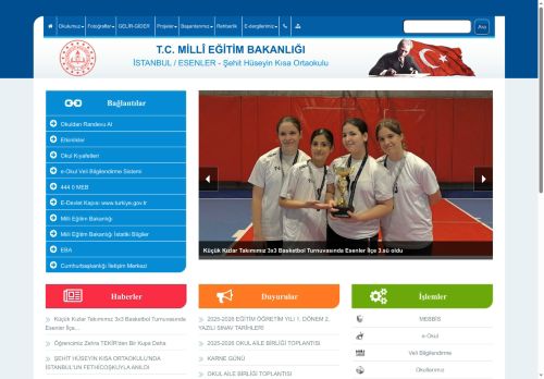 İSTANBUL / ESENLER - Şehit Hüseyin Kısa Ortaokulu