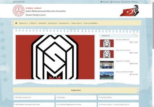 İSTANBUL / ESENLER - Şehit Muhammed Aksu Kız Anadolu İmam Hatip Lisesi