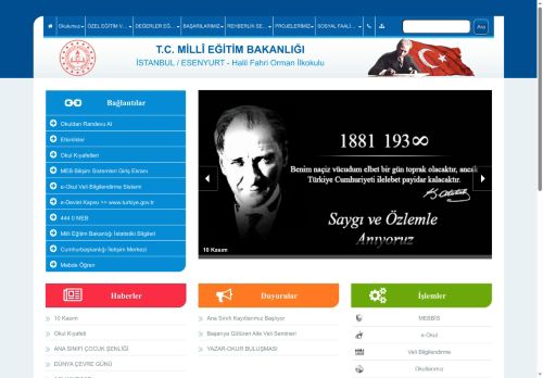 İSTANBUL / ESENYURT - Halil Fahri Orman İlkokulu