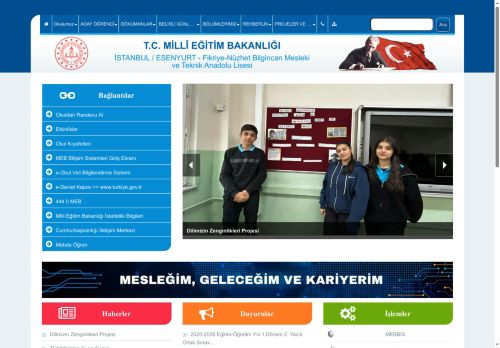 İSTANBUL / ESENYURT - Fikriye-Nüzhet Bilgincan Mesleki ve Teknik Anadolu Lisesi