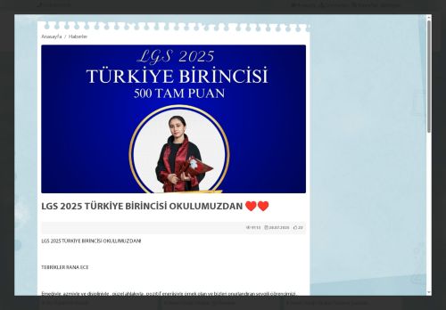 İSTANBUL / ESENYURT - Güzelyurt Kız Anadolu İmam Hatip Lisesi