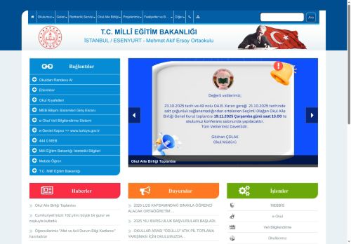 İSTANBUL / ESENYURT - Mehmet Akif Ersoy Ortaokulu