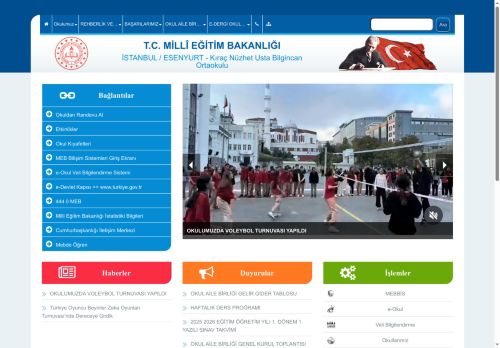 İSTANBUL / ESENYURT - Kıraç Nüzhet Usta Bilgincan Ortaokulu