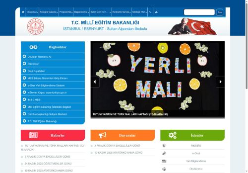 İSTANBUL / ESENYURT - Sultan Alparslan İlkokulu