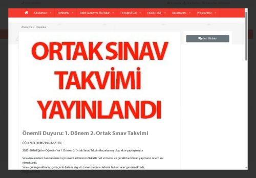 İSTANBUL / ESENYURT - Recep Tayyip Erdoğan Kız Anadolu İmam Hatip Lisesi