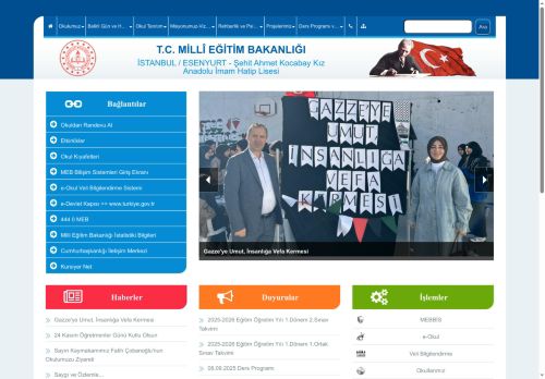 İSTANBUL / ESENYURT - Şehit Ahmet Kocabay Kız Anadolu İmam Hatip Lisesi