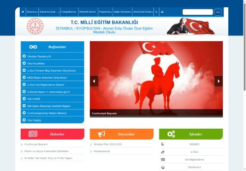 İSTANBUL / EYÜPSULTAN - Ahmet Edip Önder Özel Eğitim Meslek Okulu