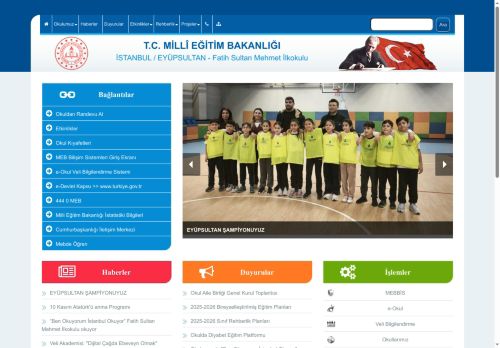 İSTANBUL / EYÜPSULTAN - Fatih Sultan Mehmet İlkokulu