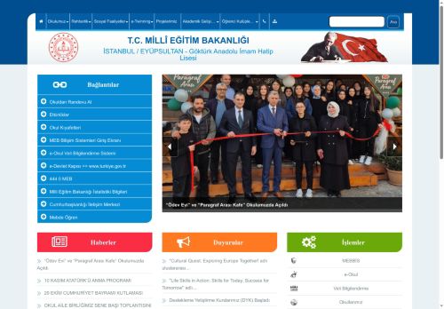 İSTANBUL / EYÜPSULTAN - Göktürk Anadolu İmam Hatip Lisesi