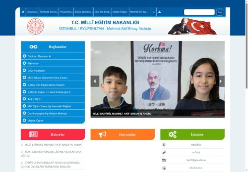 İSTANBUL / EYÜPSULTAN - Mehmet Akif Ersoy İlkokulu