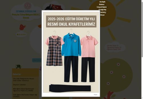 İSTANBUL / EYÜPSULTAN - Otakçılar Fatma Mehpare BULUĞ İlkokulu