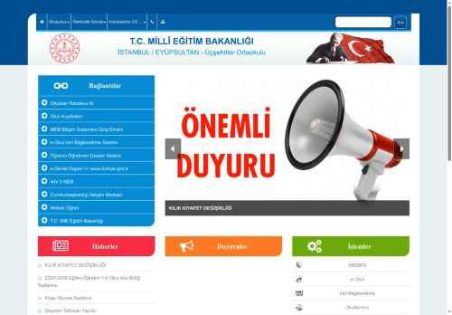 İSTANBUL / EYÜPSULTAN - Üçşehitler Ortaokulu